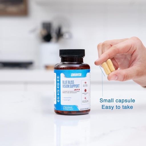 [BRSROADYDEAWAETH] Implementació de visió de Bliss - Ull Viminans amb Leutin, Biotin, Bilberry i Zeaxantin - Viminapta suplementari per a la salut de Visió i la conservació de les adults Sènials 60 Vaeggie Caples 30 dies