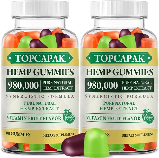 [BRSRAZA3CUFREHL3] Hmep Gummies High Potency Infused with Pure Organic Hemo Oil 160 Count