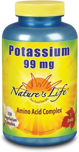 [BRSWIYT3OMABYHI5] Potassio di vita della natura, 99 mg, 250 ct