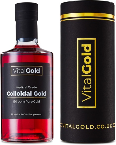 [BRSW2ZLYOAGRAA3U] Colloidal Gold 180 PPM - 500ml - Ultra Strength Gold Supplement