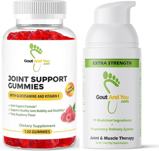 [BRSROHABAB6R6CL4] Joint Support Gummies and Extra Strength Joint Discomfort Topical Relief Cream