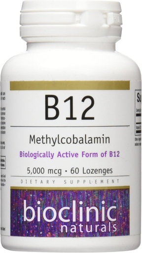 [BRSWIZ3RAIFRQDLK] Bioclinic Naturals B12 Methylcobalamin, 60 Count