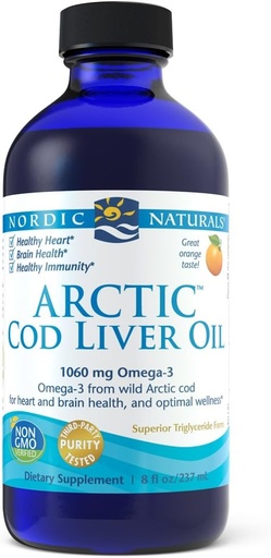 [BRSWIYA6C4FBS234] Nordic Naturals - Arctic CLO, Heart and Brain Health, and Optimal Wellness, Orange8 Fl Oz (Pack of 1)