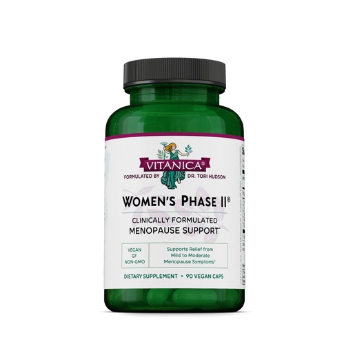 [BRSWIYT3AEFWCFLG] Vitanica Women's Phase II, Menopause Support, Vegan, 90 Capsules