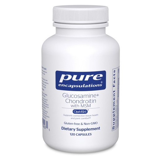 [BRSWIYILBMJWY3Y5] Pure Encapsulations Glucosamine Chondroitin with MSM - Supports Joint Health & Normal Cartilage Formation* - Maintains Enzyme Activity - Gluten-Free & Non-GMO - 120 Capsules