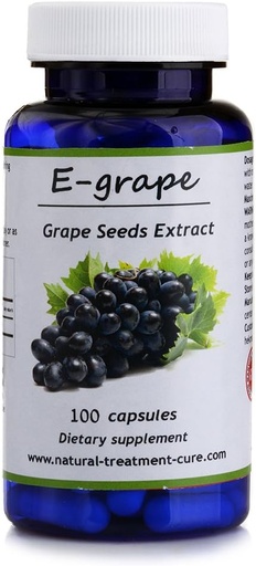 [BRSWECQNOB6GGYIV] Hekma Center Pure Extract of Grape Seed - Vitis Vinifera - 100 Capsules - Vegan
