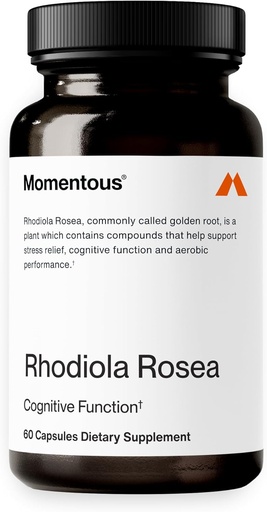 [BRSRMCT5CEBRO3L5] Momentous Rhodiola Rosea Supplement - Adaptogen Supplement for Cognition, Fatigue, & Stress Support - Rhodiola Rosea Root Extract - NSF Certified for Sport - GMO- & Gluten-Free - Vegan - 60 Servings