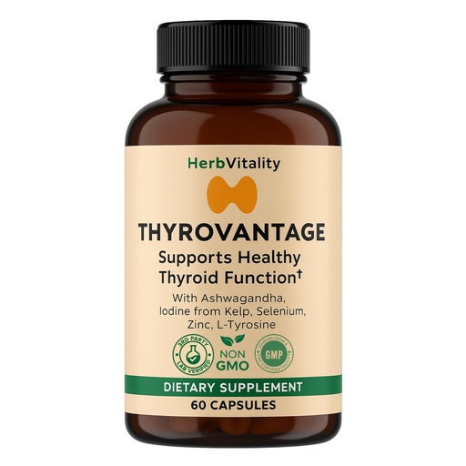 [BRSRAGA7AB6QACA3] Thyroid Support Supplement with Iodine, Ashwagandha & Kelp – Supports Energy, Metabolism & Hormone Balance Formula – Selenium, Zinc & L-Tyrosine – Natural Thyroid Health for Women & Men