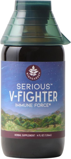 [BRSWGCABBVYQGDQY] WishGarden Herbs Serious V-Fighter - Plant-Based Herbal Rapid Immune Support & Respiratory Health with OSHA & Goldenseal, Soothes Aches & Irritated Lungs, Supports Optimum Body Temperature, 4oz