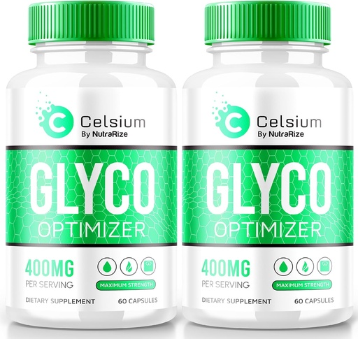 [BRSRAED4BUFROHQ3] NutraRize (Pack of 2) Celsium Glyco Optimizer, Blood Flow Support, All-Natural Capsules to Maintain Stable Levels, Herbal Plus Vitamins Formula for Overall Health, Official Reviews (120 Capsules)