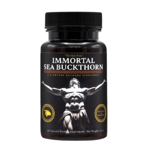 [BRSROHA2CEARM2A7] Immortal Sea Buckthorn Capsules – Ancient Power, Modern Vitality for Men and Women with Omega 3, 6, 7, 9, and Antioxidants for Radiant Skin, Energy & Immune Support.
