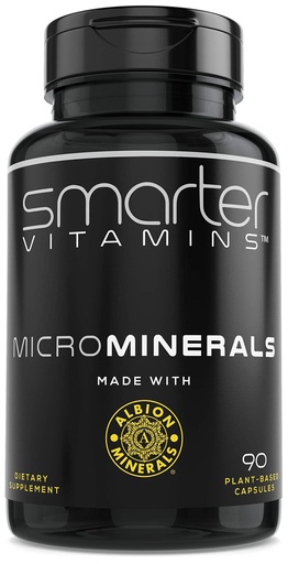 [BRSWGFQTCMHWE3IV] 15mg Zinc Glycinate from Albion® 6 Essential Trace Bisglycinate Minerals, Manganese, Boron, Chromium, Selenium, Molybdenum Supplement, 90 Plant-Based Vegan Capsules