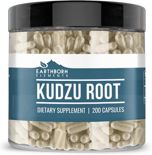 [BRSW2FD6O4IRAYAU] Earthborn Elements Kudzu Root 200 Capsules, Pure & Undiluted, No Additives