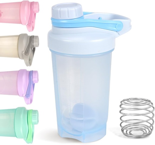 [BRSRAEAYPINGEDLL] D.Y.A 16oz Leak Proof Sports Shaker Bottle for Protein Shakes, Pre Workout and Travel - BPA Free & Easy Clean, Blue