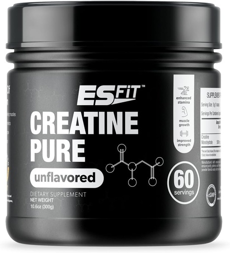 [BRSROZIFCANQAFDD] Creatine | 5000Mg - 60 Servings | Pure Micronized Creatine Monohydrate | Build Muscle, Improve Recovery, Increase Cell Volume