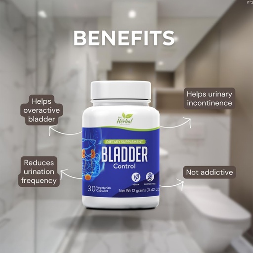 [BRSW2GAQOEBRGE3D] Bladder Control Suppplement, Bladder Support Supplement for Men & Women, Laguntzak murrizten Urinary Leakage, Frequency eta Urgency - Natural Herbal Supplement