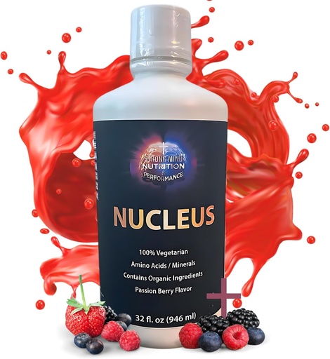 [BRSRAFADAUHAMCDP] Nucleus Liquid Vitamins - Multivitamin Nutrition Drink for Men and Women, Sugar and Gluten Free, Vegetarian Multivitamin Supplement, No Artificial Flavors or Sweeteners - 32 oz (Passion Berry Flavor)