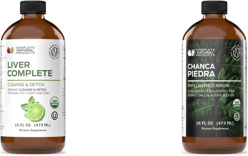 [BRSROHQTO4MBO3DF] Complete Natural Products Liver Complete 16oz & Chanca Piedra 16oz Bundle