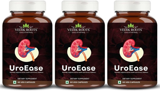 [BRSROBAPCRYAMHTJ] UroEase   Ayurvedic Herbal supplement for Kidney Health ' Uric Acid Levels | Supports Urinary Tract Health | 180 Veg Capsules