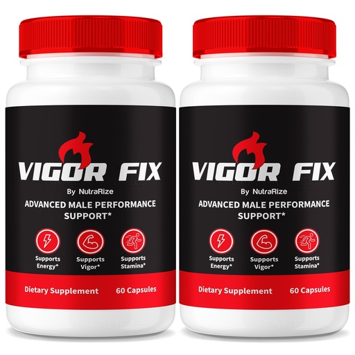 [BRSRA2Q2CIJREDLP] (2 Pack) Vigor Fix Male Supplement, VigorFix Pills for Men, Daily Nutrition for Overall Health and Wellness, Vigor Fixed Support Capsules for Confidence and Energy, Reviews (120 Capsules)