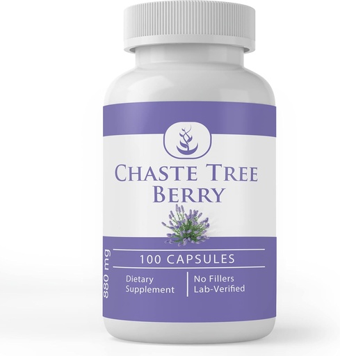 [BRSWYZ35CIDROCLG] Pure Original Ingredients Chaste Tree Berry Extract, (100 Capsules) Always Pure, No Additives Or Fillers, Lab Verified