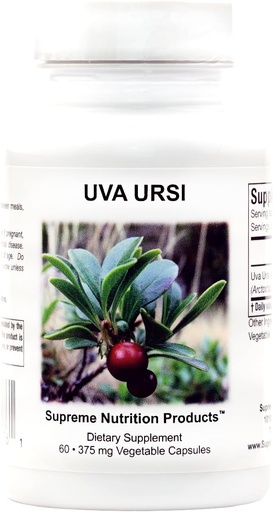 [BRSWYZQ5AEOQM3L6] Supreme Nutrition Uva Ursi, 60 Pure Bearberry Vegetarian Capsules