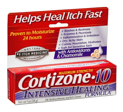 [BRSWIFYTCQORGEQZ] Cortizone 10 Intensive Healing Formula Anti-Itch Cream, 1 Ounce each, Pack of 6