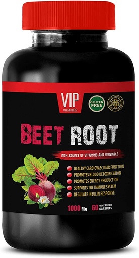 [BRSW2CQLCEHGOEQY] Superfood Beet Root Supplement - Beet Root 1000 MG - Beet Root Acidic Oxide Supplement, Beet Root Pills, Beet Root Vitamin, Immune System Support, Beet Vitamin, BeetRoot Supplement, 1 Bot 60 Tabs