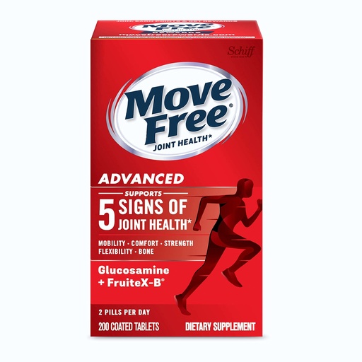 [BRSWGZYOAEGQAHQ6] Schiff Move Free Glucosamine and Chondroitin Supplement 200 Tablets