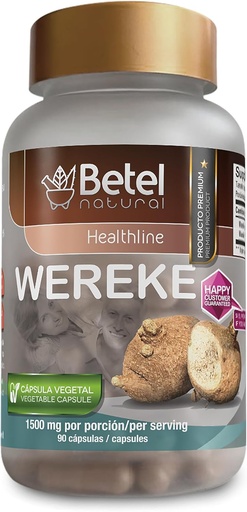 [BRSWKFQFAIMWCFQ3] Betel Natural Premium Wereke Capsules Natural Root from Mexico - 1500 mg per Serving