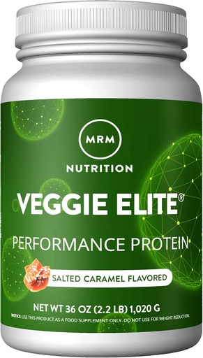 [BRSWYYA6BN6RGDQ6] MRM Nutrition Veggie Elite Performance Protéines salées caramel aromatisées Protéines végétales faciles à digérer avec BCAAs