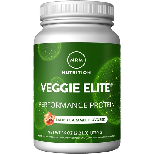[BRSWYYA6BN6RGDQ6] MRM Nutrition Veggie Elite Performance Protein | Salted Caramel Flavored| Plant-Based Protein| Easy to Digest | with BCAAs| Vegan + Gluten-Free | Clinically Tested| Digestive enzymes | 30 Servings