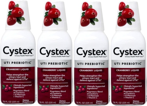 [BRSWIEYLOMFQ4EA5] Cystex Liquid Cranberry Complex, 7.6 Fl Oz (Pack of 4)