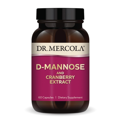 [BRSWIZQ4AEORSA3U] Dr. Mercola D-Mannose and Cranberry Extract, 1,000 mg D-Mannose & 400 mg Cranberry per Serving, Urinary Tract Health Supplement, Non-GMO, Gluten-Free, Soy-Free, 60 Capsules