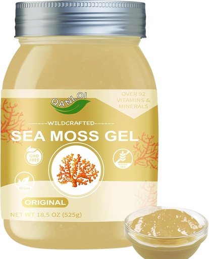 [BRSROFT6ABYQ2FD7] Sea Moss Advanced Superfood-Sea Moss Supplement-Gut Health-18.5OZ Natural Sea Moss Gel（Original）