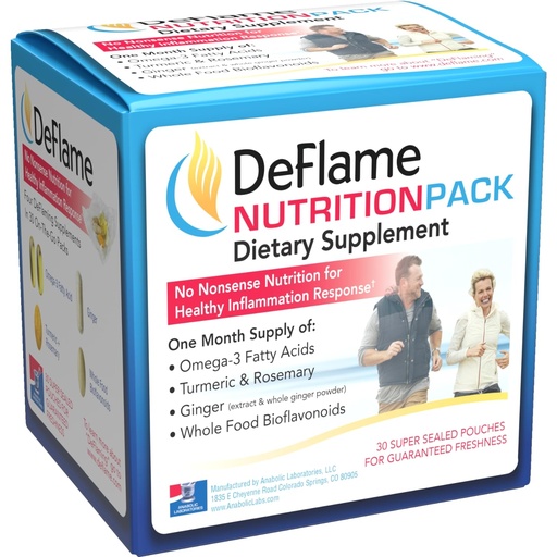 [BRSWGFLYA4AWGD37] DeFlame Tendon and Ligament Supplements - Clinically Formulated Joint Support Supplement Vitamin Packs for Women and Men for Enhanced Mobility and Comfort Support - Made in the USA - 1 Month Supply