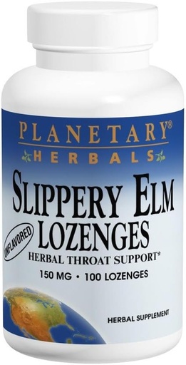 [BRSWIZDQPJ6BY3Q7] Planetary Herbals Slippery Elm Lozenges Tangerine, 200 Lozenge