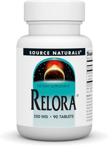 [BRSWIYTYCUOQYG3M] Source Naturals Relora, Promotes Healthy Eating Behavior and Muscle Relaxation Support*, 250 mg - 90 Tablets