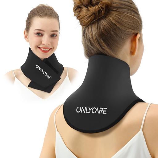 [BRSRAGDRCUHQMETL] ONLYCARE Neck Ice Pack Wrap Gel - Upgraded Ice Packs for Neck Reusable, Hot and Cold Compress, Relief of Pain, Swelling, Sprains, Office Pressure