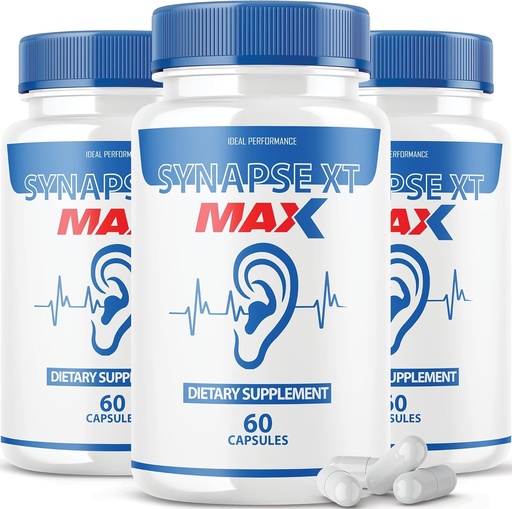 [BRSW2CQEOABA423H] IDEAL PERFORMANCE (3 Pack) Synapse XT Max Tinnitus Supplement Pro Premium Relief Pills (180 Capsules)