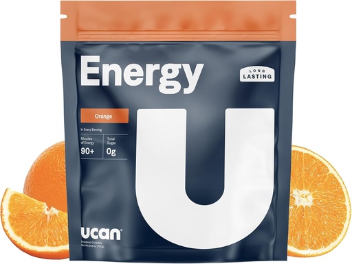 [BRSRAGL3AB6RSF3H] UCAN Energy Powder, Tropical Orange, Keto, Sugar-Free Pre " Workout for Men " Women, Non-GMO, Vegan, Gluten-Free, Great for Runners, Gym-Goers and High Performance Athletes (28 Servings, 24.6oz)