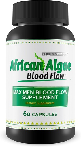 [BRSRAFDRPIPQYHI3] African Algae Blood Flow - Our Best Circulation Supplement - Better Blood Flow Circulation Supplements - Body Circulation Support - Max Men Blood Flow Supplement Pills - Advanced Blood Flow Capsules