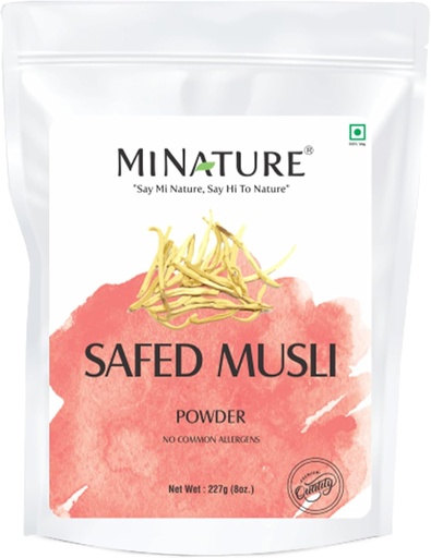 [BRSWYGQYBECQIFDU] minature Safed Musli Powder (Chlorphytum Borivillianum)| 227g (8 oz) (1/2 lb) | Pure & Natural Herb |Non-GMO Herbal Root