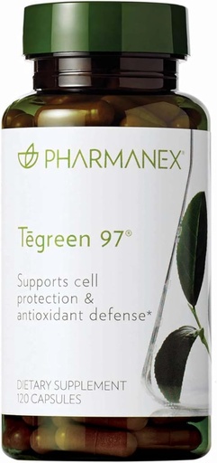 [BRSWI23ZDMMWECY5] Nu Skin Pharmanex Tegreen 97 Cell Protection | 120 Count | Antioxidant Support for Healthy Cell Function | Proprietary Green Tea Extract