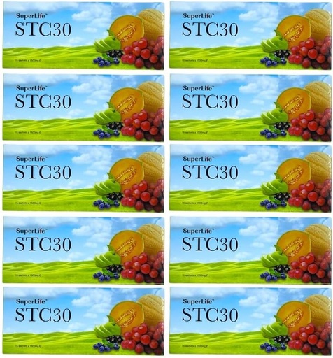 [BRSROCQQO4NREH3B] Superlife 10 Packs STC30 Stem Cell Anti Vieillissement Réduire les rides Pinceaux Fines lignes Texture Superlifeworld (15 sachets/paquet)
