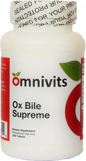 [BRSWGZL6OIPQKCAV] Ox Bile Supreme | Bile Salts, Digestive Enzymes & Betaine Organic Beet Concentrate | Nutritional Support for Liver and Gallbladder Function | Aids in Fat Digestion | 180 Tablets