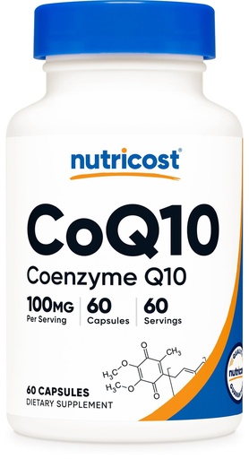 [BRSW2YYEBUHBOALA] Nutricost CoQ10 100mg, 60 Vegetarian Capsules, 60 Servings - Coenzyme Q10