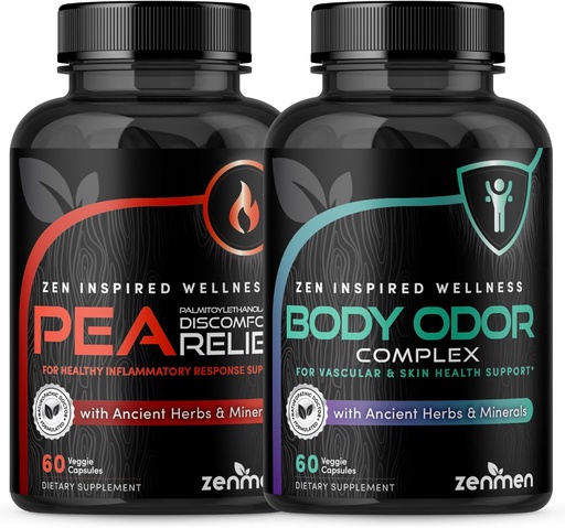 [BRSW2AI5AUCBYCQV] Zenmen Overall Wellness Bundle: Body Odor Supplement and Pea Capsules Bundle