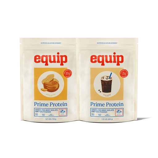 [BRSROBQEBECBYFYU] Equip Foods Prime Protein Powder Peanut Butter & Prime Protein Powder Iced Coffee