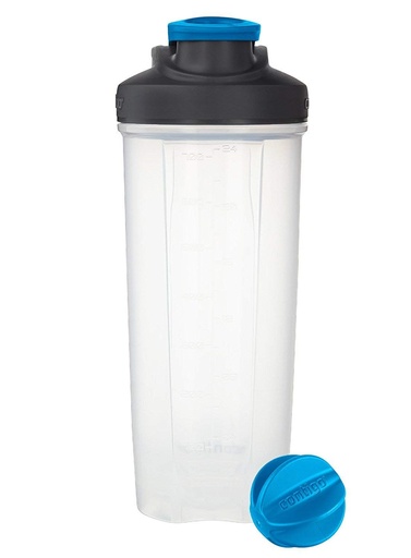 [BRSWIHQROUPRYFA5] Contigo Shake & Go Fit Shaker Bottle, 28 oz., Carolina Blue, Snap Lid